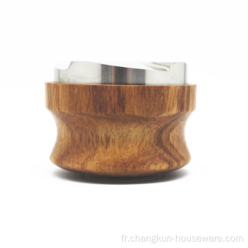 Tamper Distributeur de barista à poignée en bois de 58 mm